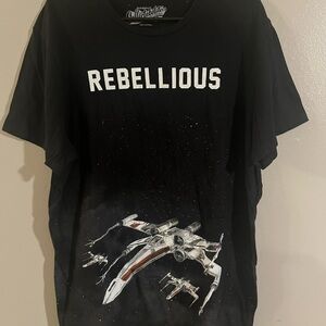 Rebellious Black Graphic‎ T-Shirt